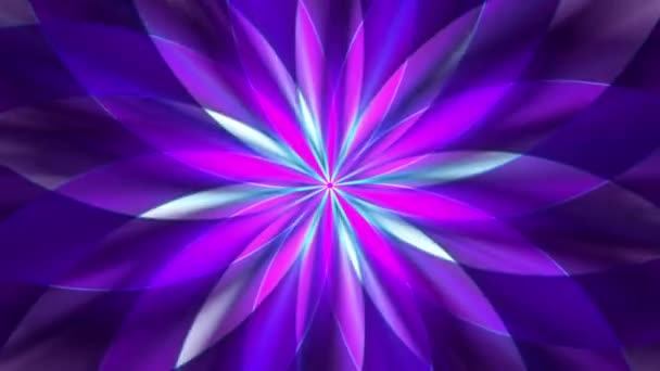 Violett Abstrato Roxo Efeito Padrão Floral Fundo Azul Abstrato Recursos — Vídeo de Stock