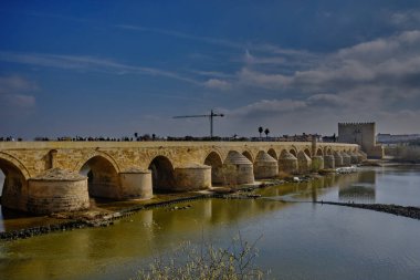 Cordoba 'daki Puente Romano Manzarası