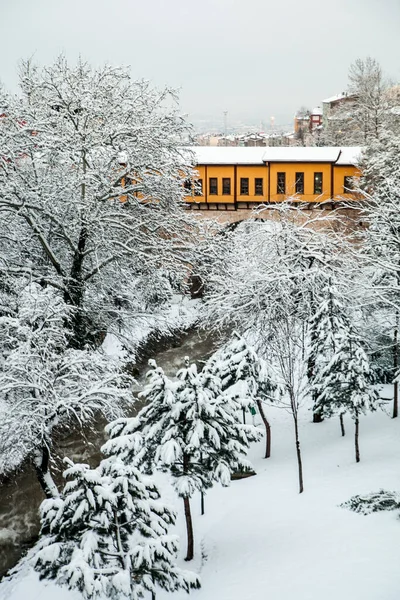 Puente Del Bazar Irgandi Bursa Invierno — Foto de Stock