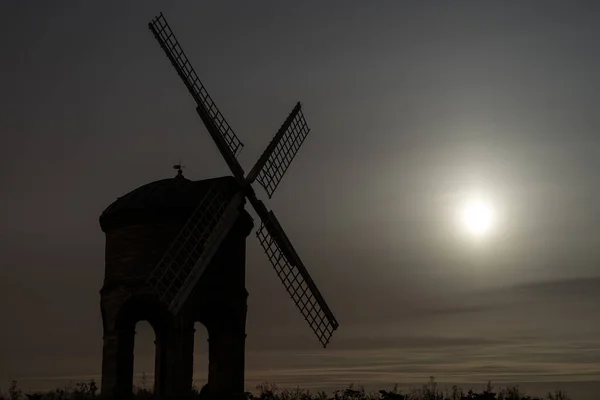 Chesterton Windmill silhouette in moon light
