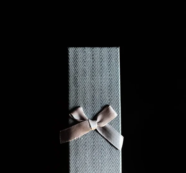 Gift box on black background