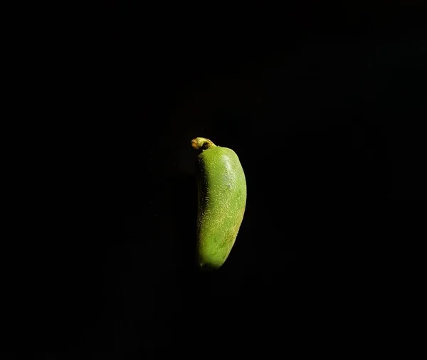 Papriky Jalapeno Černém Pozadí Typické Mexické Jídlo — Stock fotografie