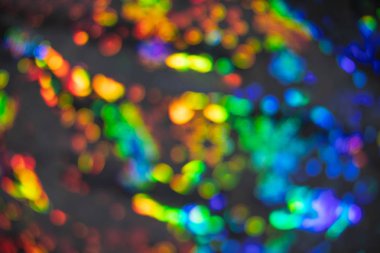 Renkli bokeh arkaplanının soyut resmi