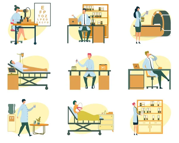 Hastane Sahneleri, Farklı Doktorlar ve Hastalar