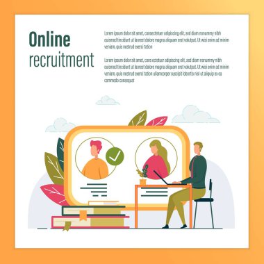 İnternet İşe Alma Hizmetleri Kullanan İşadamı.