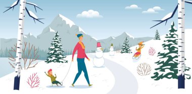 Babam, Çocuk Dinlenme Ormanında Kış Tatilinde