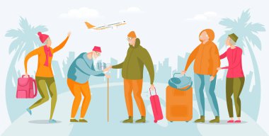 Emekliler Grubu Haritaya Bakıyor.