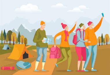 Yaşlı Turist Doğaya Seyahate Çıktı.