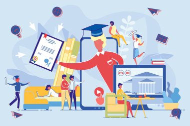 Grup İnsanları Uzaktan Öğrenme Diploması Aldı