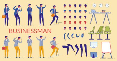 İşadamı Karakter Yapıcı, Ofis İşçisi.