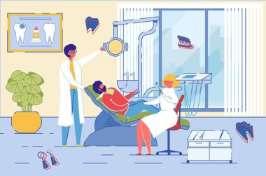 Diş Kliniği Ziyareti - Dişçiler ve Hastalar.
