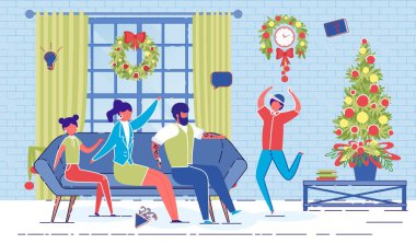 Mutlu Aile Oyunu Noel arifesinde sessiz sinema