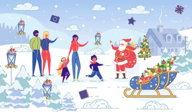 Noel ve Yeni Yıl için Aile Kutlaması.