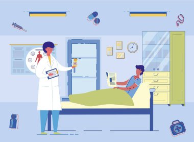 Doktor, Hastaya Tıbbi Testler Sonuçlarını Bildiriyor
