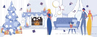 Noel ya da Yeni Yıl Yemeği Partisi Kutlaması