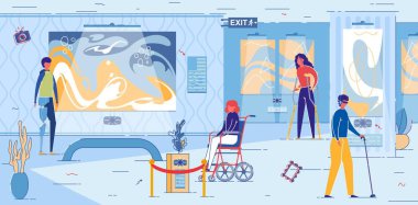 Engelliler Yerel Modern Sanat Müzesini Ziyaret Ediyor