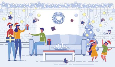 İnsanlar Noel Kutlaması İçin Arkadaşlarını Ziyaret Ediyor
