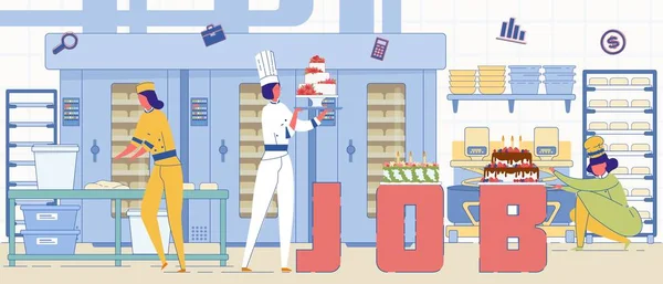 Professional Bakery Workers Word Concept Banner Royalty Free Stock Illustrations