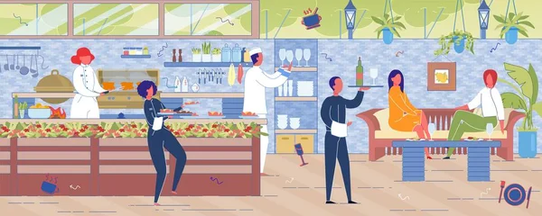 Kadın Kafe 'de Koltuğa Otur, Garson Yemeği