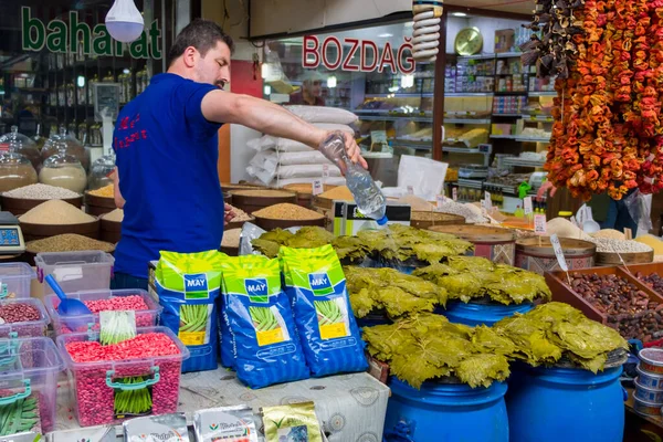 May 25, 2018, Sivas, Turkey: A man selling spices.