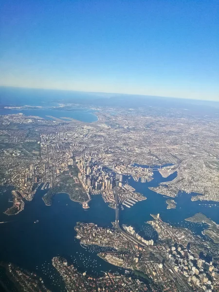 Ptak Oko Widok Sceny Powietrzne Sydney Australia Centrum Miasta Okna — Zdjęcie stockowe
