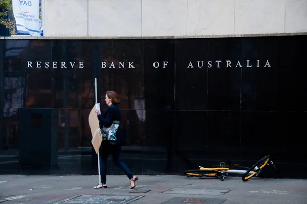 Sydney Australia Mayo 2018 Banco Reserva Australia Nombre Construcción Pared — Foto de Stock