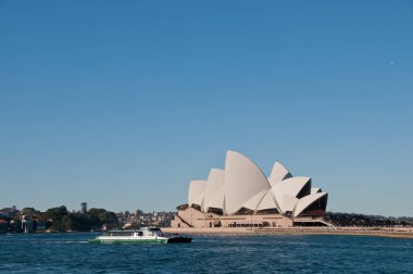 Sydney, Avustralya - 5 Mayıs 2018: Sydney Opera Binası ile ünlü 