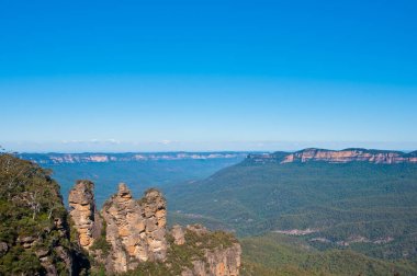 Ünlü üç kız kardeş oluşumu Blue Mountain Sydney Nsw Avustralya rock