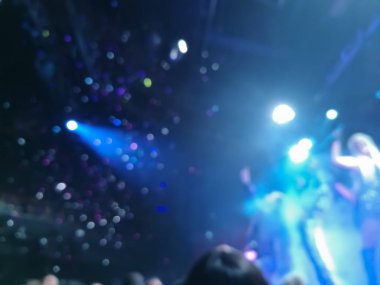 Ufuk soyut bulanık sahne müzikal hafif performans