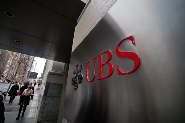 MELBOURNE, AUSTRALIA - 26 DE JULIO DE 2018: UBS Investment Bank head q — Foto de Stock