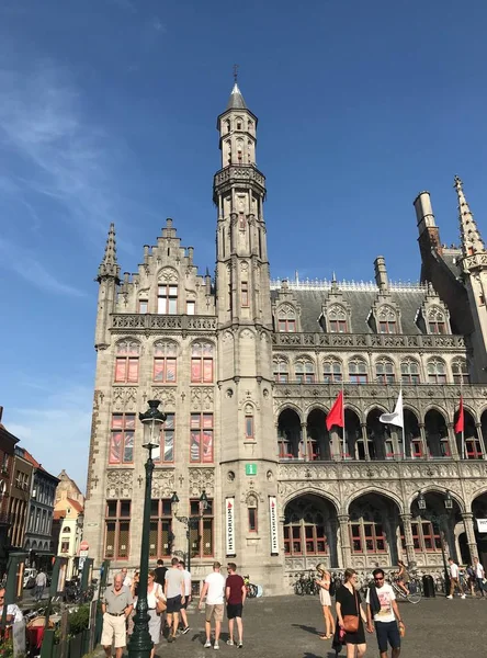 Bruges Bélgica Julho 2019 Desde Século Xiii Antigo Edifício Halle Imagens De Bancos De Imagens Sem Royalties