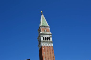 Venedik (İtalya) Haziran 2019. St. Mark Meydanı. Campanile.