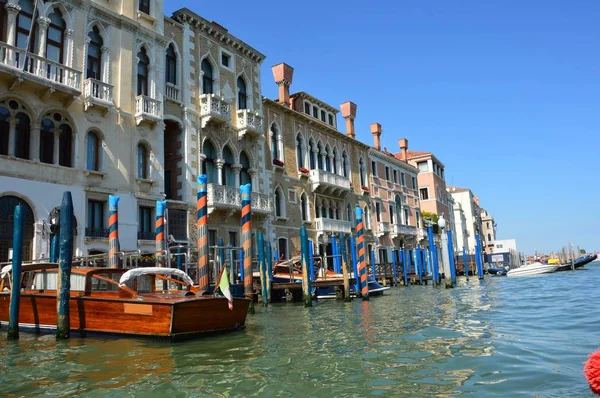 Венеция Италия Июнь 2019 Года Гранд Канал Один Главных Водных — стоковое фото