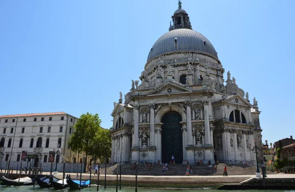 Veneza Itália Junho 2019 Basílica Virgem Maria Construído 1630 1631 Fotos De Bancos De Imagens