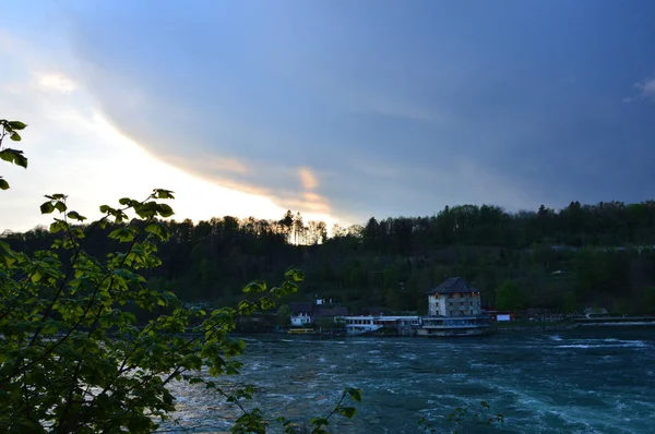 Schiffhausen Switzerland April 2017 Rhine Falls — Stock Photo, Image