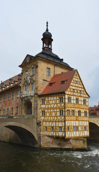 Bamberg Niemcy Kwiecień 2017 Ratusz Starego Miasta Jest Średniowiecznym Ratuszem — Zdjęcie stockowe