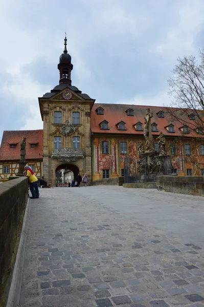 Bamberg Almanya Nisan 2017 Eski Belediye Binası Piskoposluk Şehri Bamberg — Stok fotoğraf