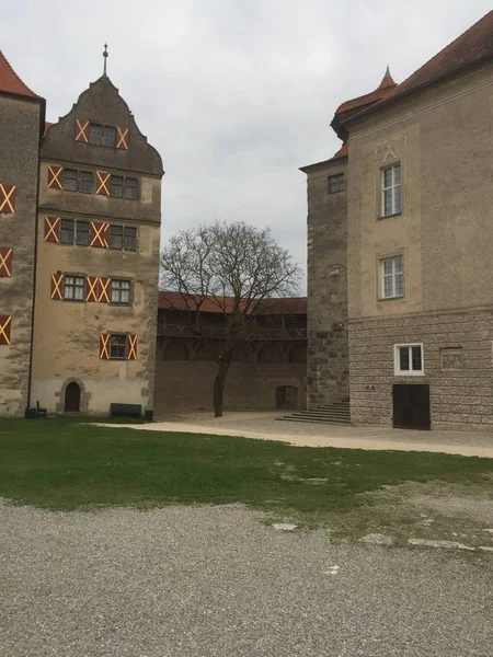 Харбург Німеччина Квітень 2017 Середньовічний Замок Язуючи Проходи Між Будинками — стокове фото
