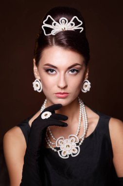 Romantik Beauty.Retro Style.woman retro portre