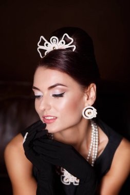 Romantik Beauty.Retro Style.woman retro portre