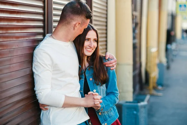 Happy Smiling Couple in love — Stock Photo, Image