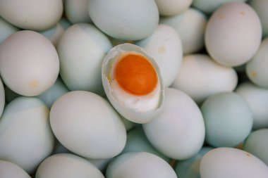 Tuzlu ördek yumurtası, yumurta arka plan