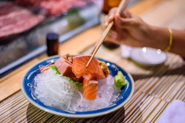 Blandade sashimi, sashimi set, japansk mat — Stockfoto