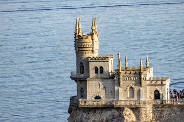 castle swallow's Nest on a rock on a Sunny day. Crimea.Yalta