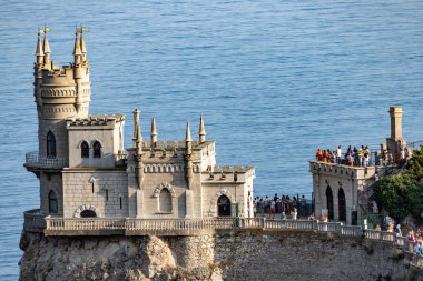castle swallow's Nest on a rock on a Sunny day. Crimea.Yalta