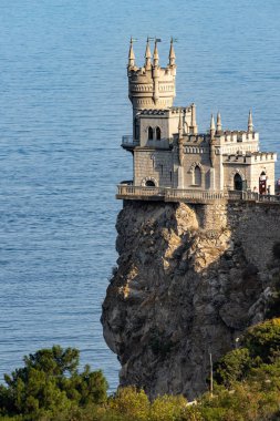 castle swallow's Nest on a rock on a Sunny day. Crimea.Yalta