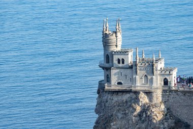 castle swallow's Nest on a rock on a Sunny day. Crimea.Yalta