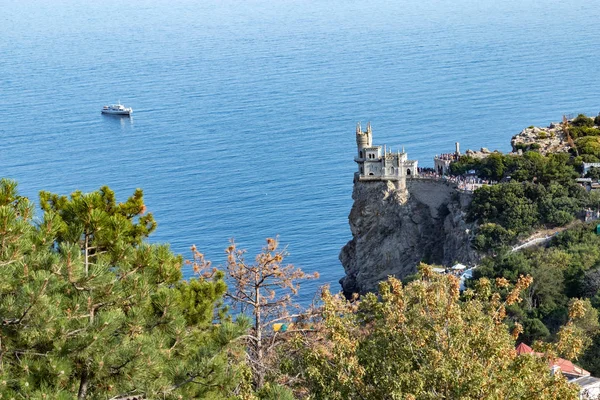 castle swallow's Nest on a rock on a Sunny day. Crimea.Yalta