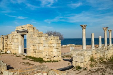 Tauric Chersonus 'un kalıntıları. Kırım..