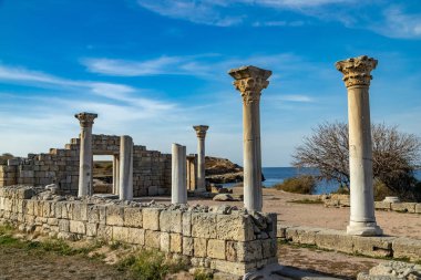 Tauric Chersonus 'un kalıntıları. Kırım..